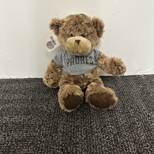 Mascot Factory Padres Teddy Bear Plush Stuffed Animal NWT
